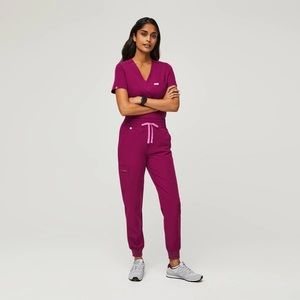 NWT Figs Dark Magenta set